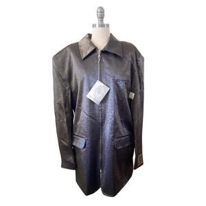 Abselut Identity Men's Women's Jacket Size M Black Silver Shimmer NWT Unisex